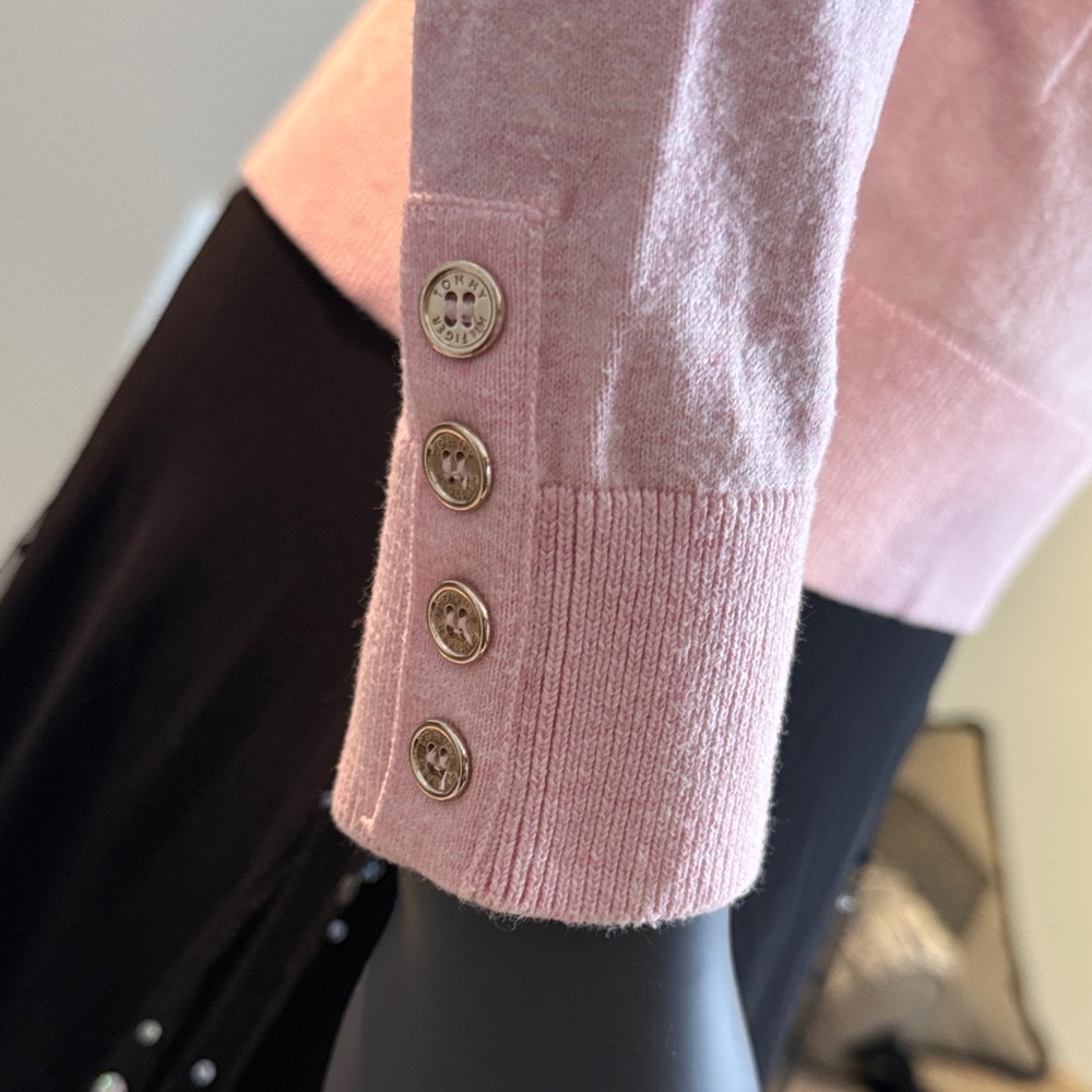 Tommy Hilfiger Soft Pink Turtleneck Sweater - Picture 6 of 6